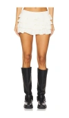 Lioness Match Point Mini Skort In 瓷白