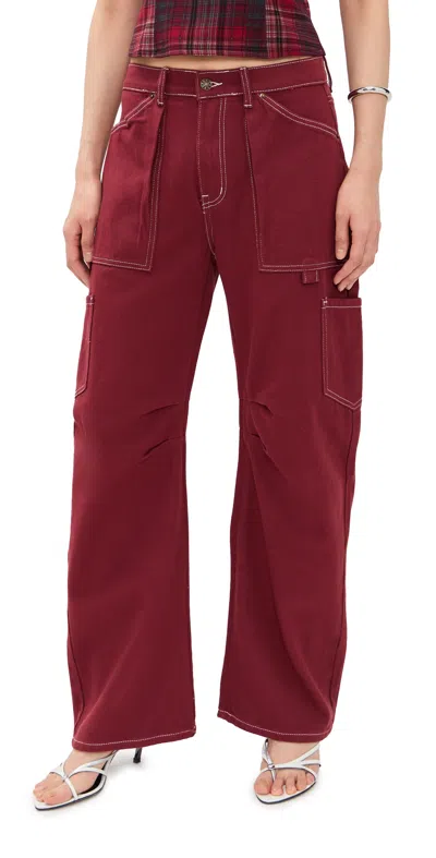 LIONESS MIAMI VICE JEANS CHERRY