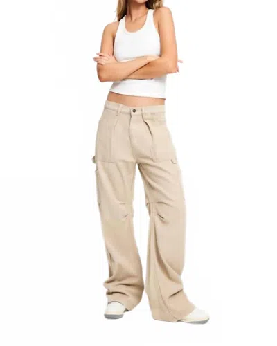 LIONESS MIAMI VICE PANT IN BEIGE