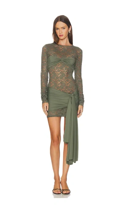 Lioness Midnight Mini Dress In Green