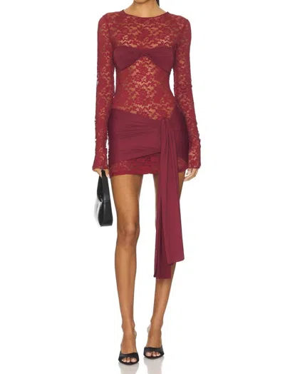 Lioness Midnight Mini Dress In Red