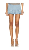 Lioness Miracle Mini Skirt In Classic Denim