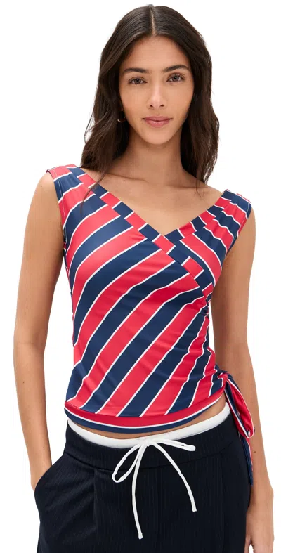 Lioness Mischief Top Midnight Stripe In Multi