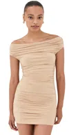 Lioness Monaco Mini Dress Camel In Camel