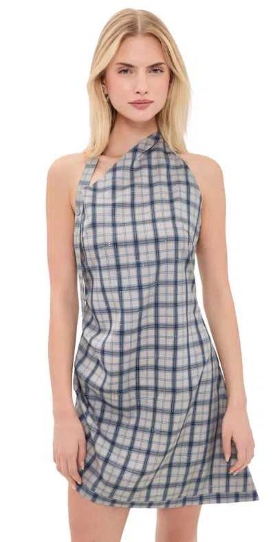 Lioness Moonlight Mini Dress Ash Plaid