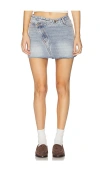 Lioness Moss Mini Skirt In Blue