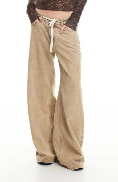 Lioness Muse Baggy Jeans In Brown