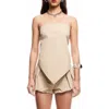 Lioness New York Strapless Bandana Top In Neutral