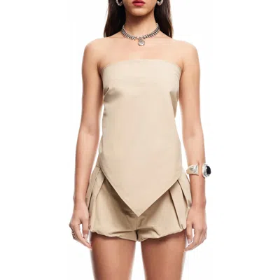 LIONESS LIONESS NEW YORK STRAPLESS BANDANA TOP