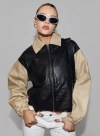 Lioness Nirvana Bomber Jacket In Camel