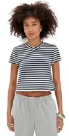 Lioness North Light Tee Navy White Stripe In Multi
