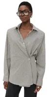 Lioness Notting Hill Shirt Cream Check In Gray
