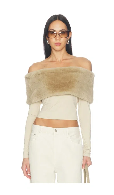 Lioness Oberteil Waldorf Off Shoulder In Neutral
