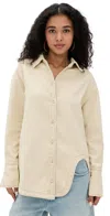 Lioness Off Duty Denim Shirt Ecru