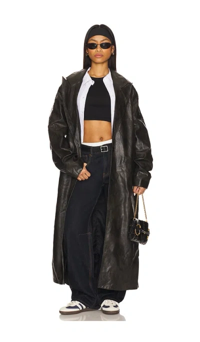 Lioness Olsen Coat In Onyx