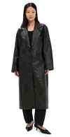Lioness Olsen Coat Washed Onyx In Washed Onyx