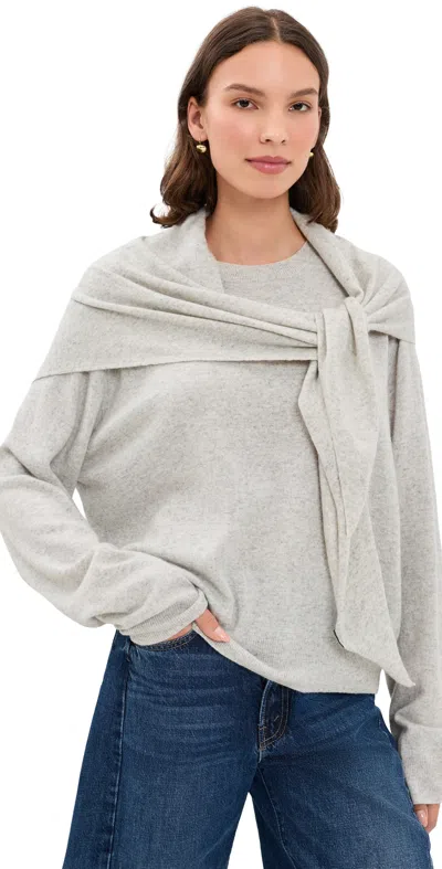 Lioness Olsen Knit Pullover Slate In Gray