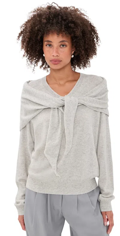 Lioness Olsen V Neck Knit Sweater Slate
