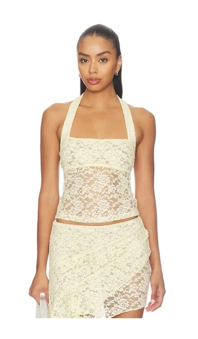 Lioness Palisades Halter Top In Neutral