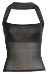 Lioness Palisades Halter Top In Onyx