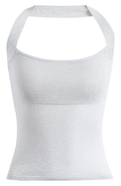 Lioness Palisades Halter Top In Silver