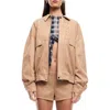 Lioness Palm Desert Bomber Jacket In Chocolate