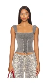 Lioness Palmer Corset In Grey