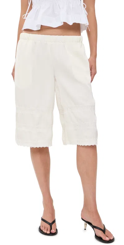 Lioness Paloma Jorts Porcelain In White