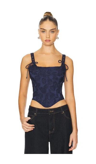 Lioness Passe Corset In Navy