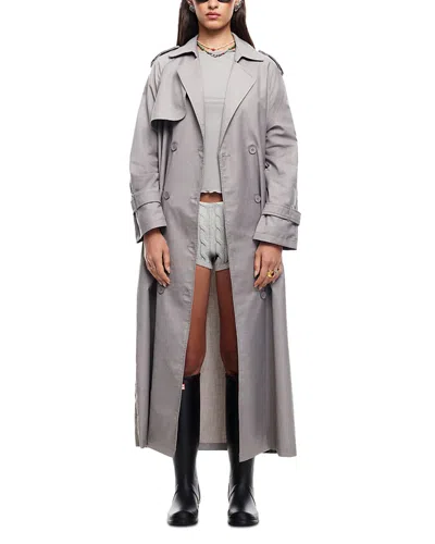 Lioness Penny Trench Coat In Ash