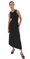 Lioness Pirouette Sleeveless Maxi Dress In Onyx