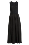 Lioness Pirouette Sleeveless Maxi Dress In Onyx