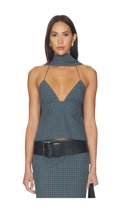 Lioness Play On Halter Top Navy In Blue