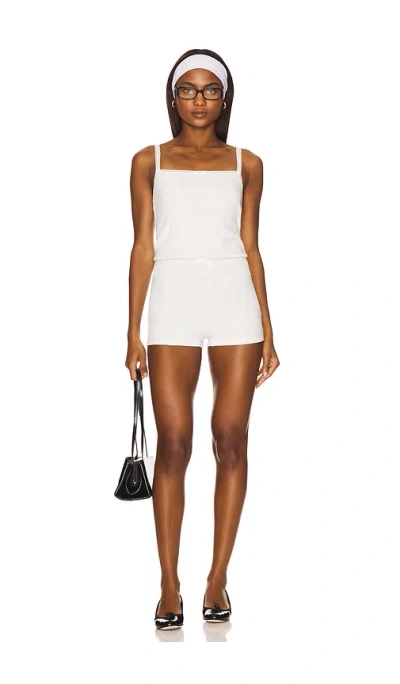 Lioness Poolside Romper In White