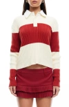 Lioness Prince Colorblock Cotton Rugby Sweater In Multi