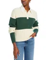 Lioness Prince Rugby Sweater In Moss Strip