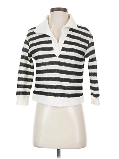 Pre-owned Lioness Pullover Sweater In White