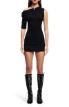 Lioness Rebels One-shoulder Jersey Minidress