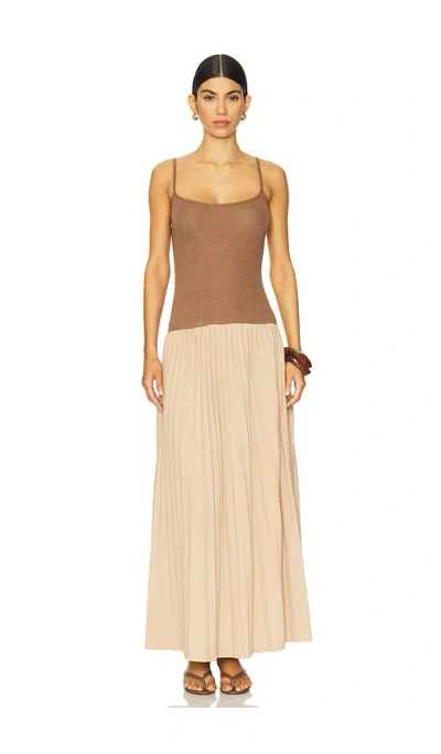 Lioness Renaissance Maxi Dress In Chocolate