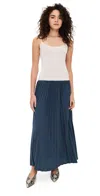 Lioness Renissance Mixed Media Maxi Dress In Navy Multi