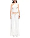 Lioness Rendezvous One Shoulder Top Porcelain In White