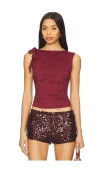 Lioness Rendezvous Top In Burgundy