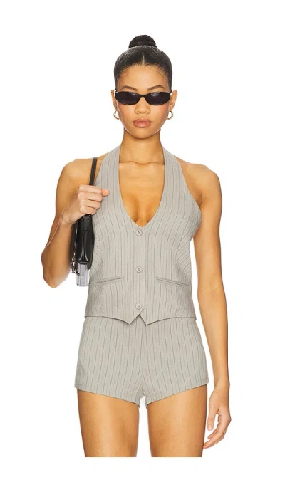 Lioness Renewal Halter Top In Gray