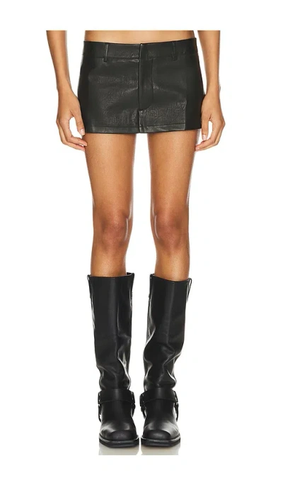Lioness Rhode Mini Skirt In Onyx
