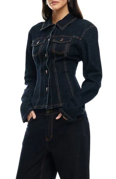 Lioness Rider Denim Jacket In Blue