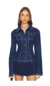 Lioness Rider Denim Jacket In Blue