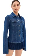 Lioness Rider Denim Jacket In Blue Denim