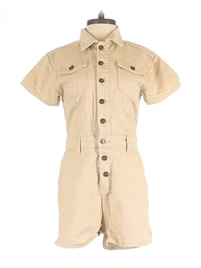 Pre-owned Lioness Romper In Tan