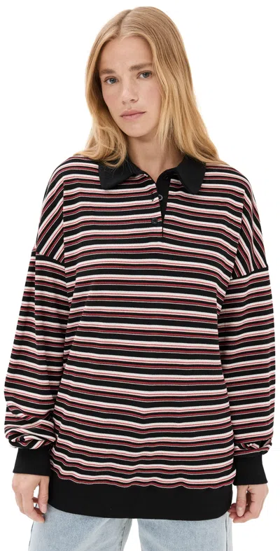 Lioness Rugby Jersey Top Onyx Multi In Black