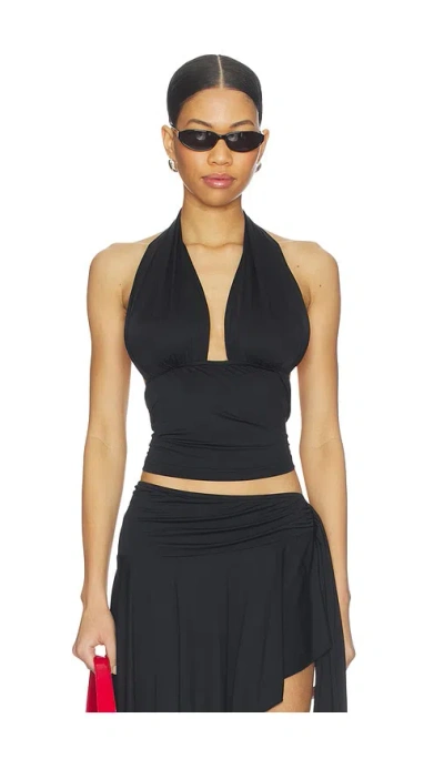 Lioness Safari Halter Top In Black
